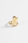 Anillo acero cora ajustable dorado
