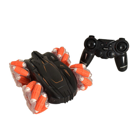 Auto Coche de acrobacia 360 Luces con Control Remoto Naranja