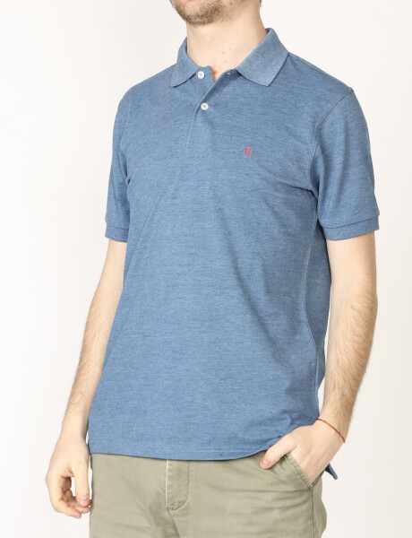 Remera Piqué Navigator Azul Melange