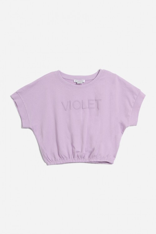 Remera con elástico VIOLETA