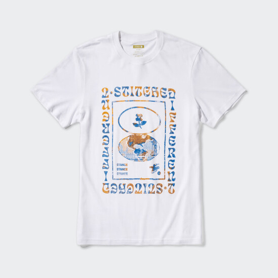 Remera Stance Worldview Blanco