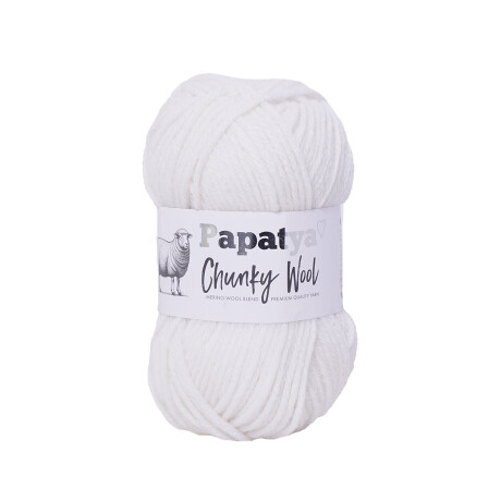 chunky wool blanco