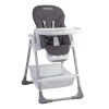 Silla de comer para bebé Bebesit Snack plegable y ajustable gris con cinturón seguro para usar en casa Gris