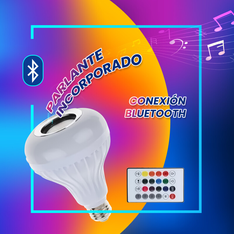 Lampara Led Con Parlante Bluetooth Colores Rgb Y Control Remoto Lampara Led Con Parlante Bluetooth Colores Rgb Y Control Remoto