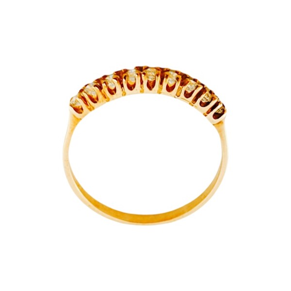 Anillo-Oro bajo-Piedra zirconia-AN8014 conpiedra