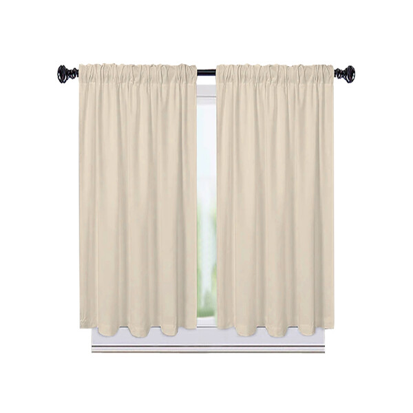 Cortina Alondra Home x1 Tela Panama Cocina Living 206x144 Variante Color Beige