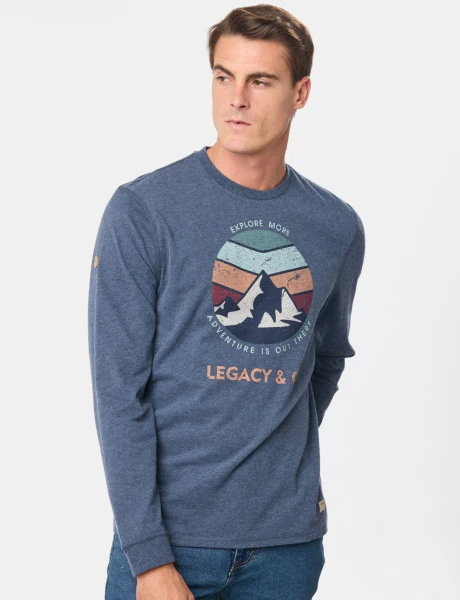 REMERA ESTAMPADA Azul