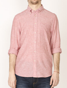 011665 CAMISA DE LINO HARRINGTON LABEL Coral