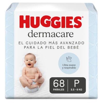 Pañales Huggies Dermacare Talle P 68 Uds. Pañales Huggies Dermacare Talle P 68 Uds.