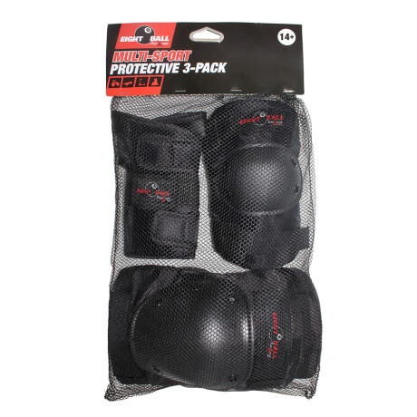 Pack Protecciones Eight Ball 3PK Negro CP3 8+ Pack Protecciones Eight Ball 3PK Negro CP3 8+