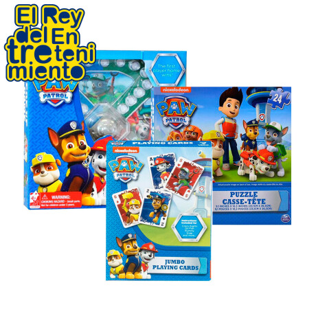 Set 3 Juegos De Mesa Paw Patrol Didácticos P/ Niños Set 3 Juegos De Mesa Paw Patrol Didácticos P/ Niños