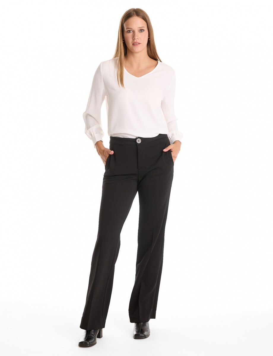 Pantalon Wide Leg - Negro 