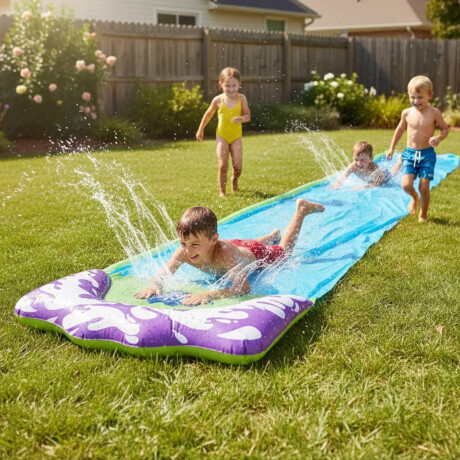 Deslizador De Agua Tobogán Deslizante Alfombra Celeste