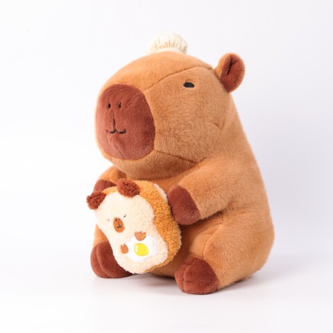 PELUCHE 35 CM (CAPIBARA MARRÓN CON TOSTADA) PELUCHE 35 CM (CAPIBARA MARRÓN CON TOSTADA)