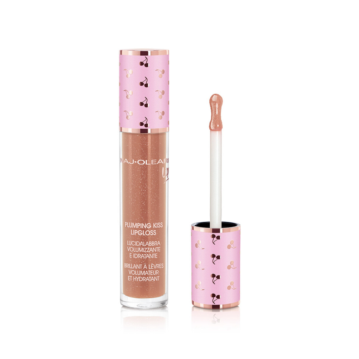 Naj Oleari Plumping Kiss Lip Gloss -Pearly Caramel 