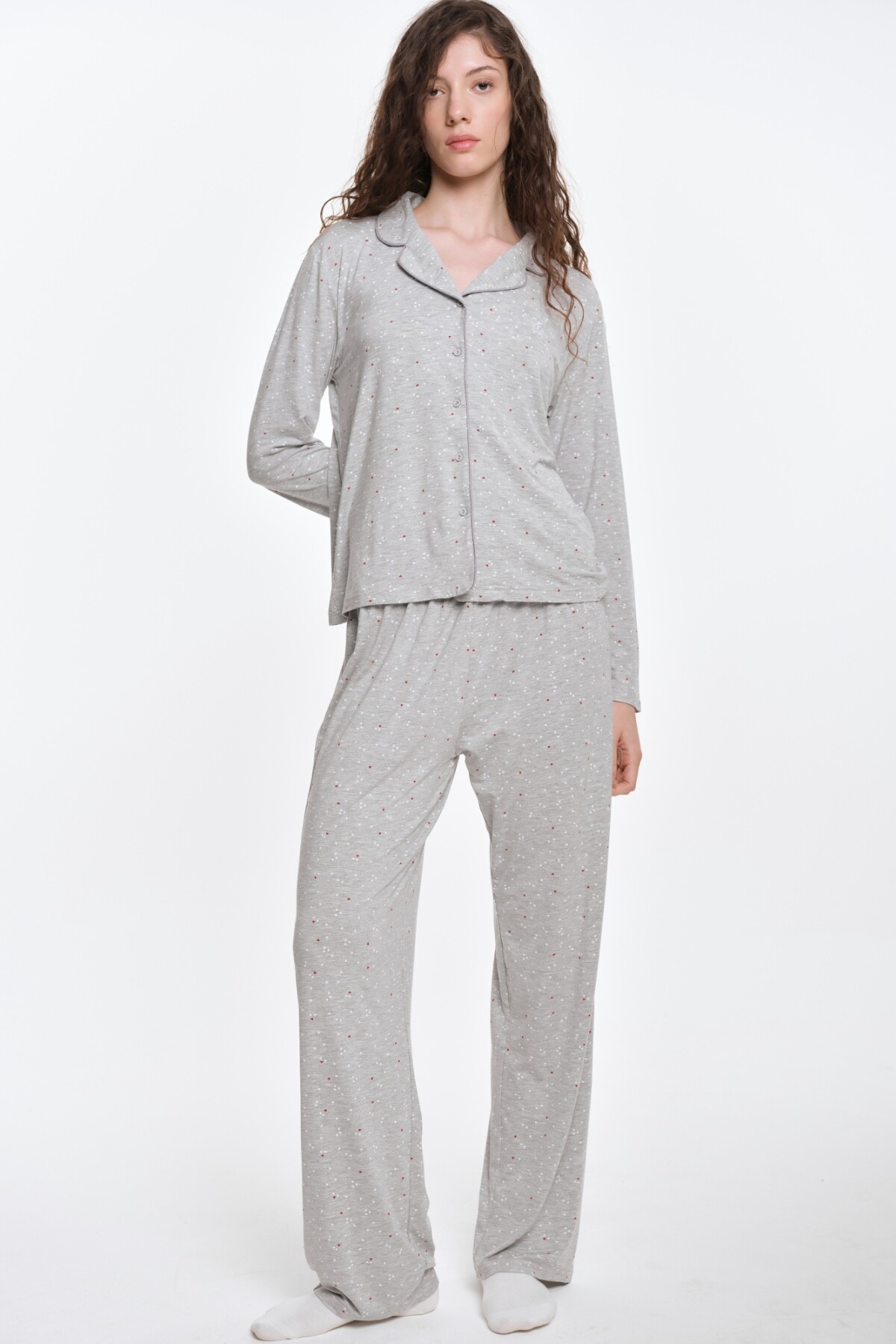 Camisa Charlotte Gris Melange