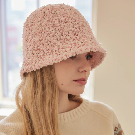 Gorro piluso corderito Rosado