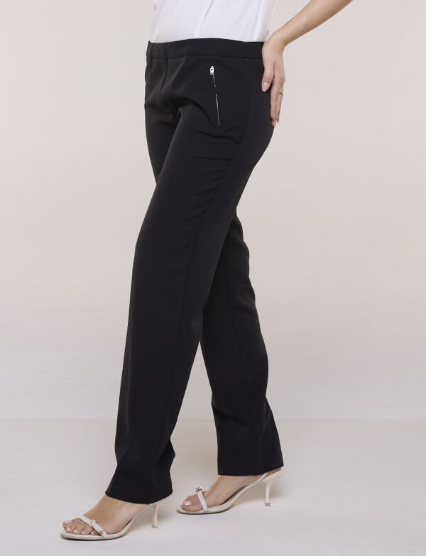 Pantalón Cigarette Wrinkle Resistant NEGRO