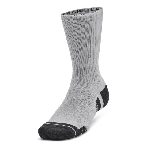 UA Performance Tech 3pk Crew-WHT GRY-011
