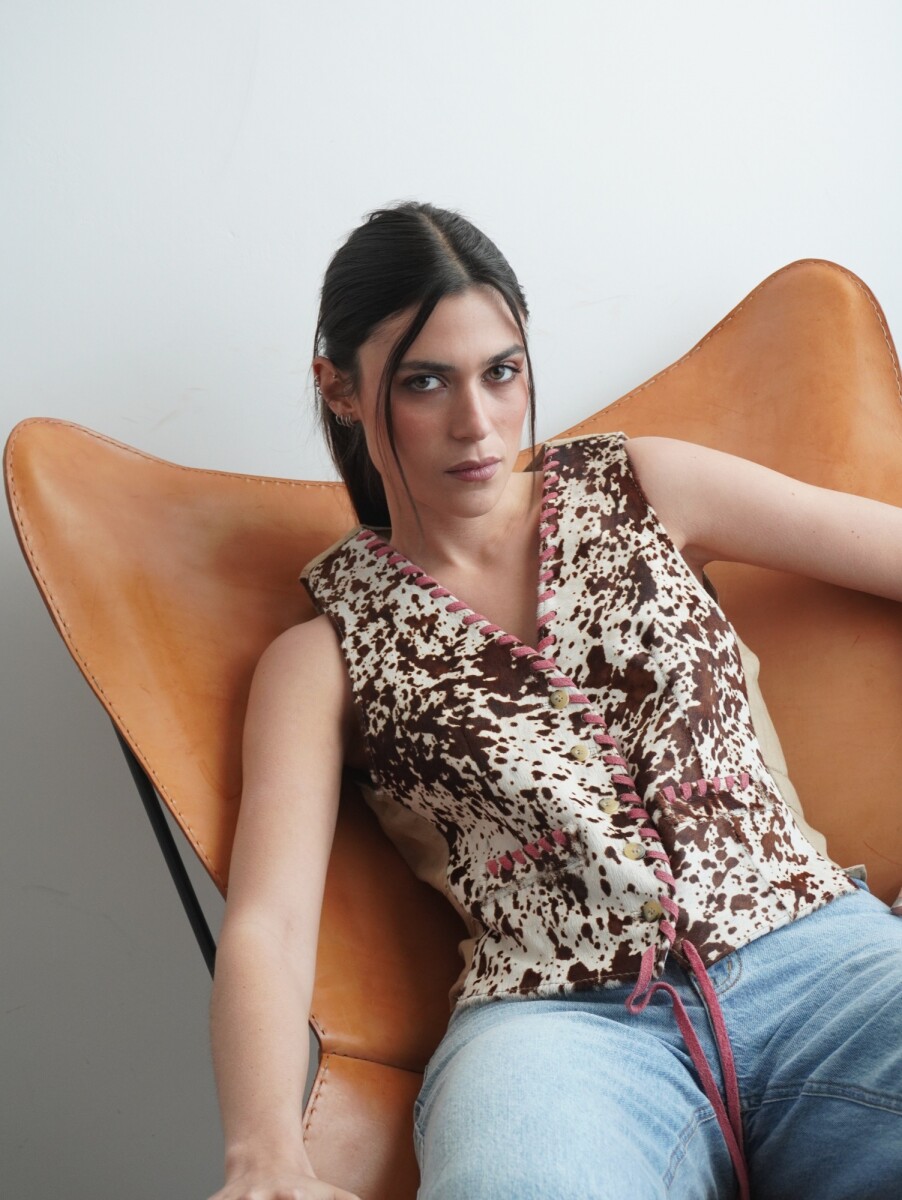 Lady Serrano Cowhide - Rosado 