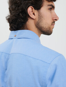 012487 CAMISA HARRINGTON LABEL Azul