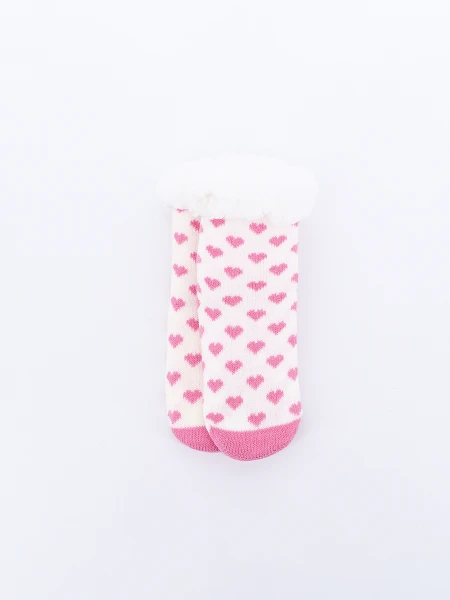 MEDIA SHERPA CORAZONES BLANCO