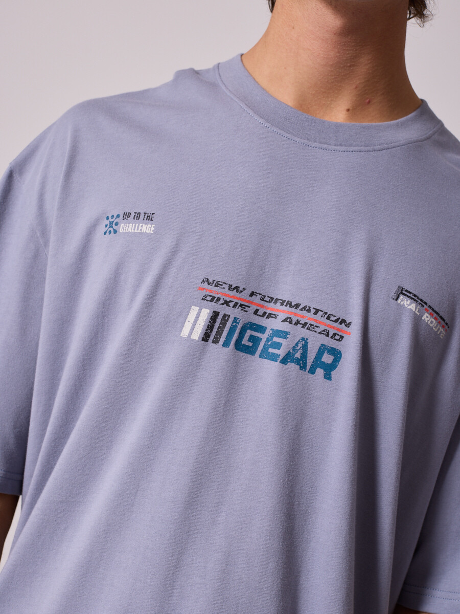 T-SHIRT RIFT DIXIE Gris Claro