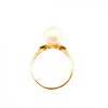 Anillo Solitario-Oro 18k-Perla y Zirconia-AN9508 conperla