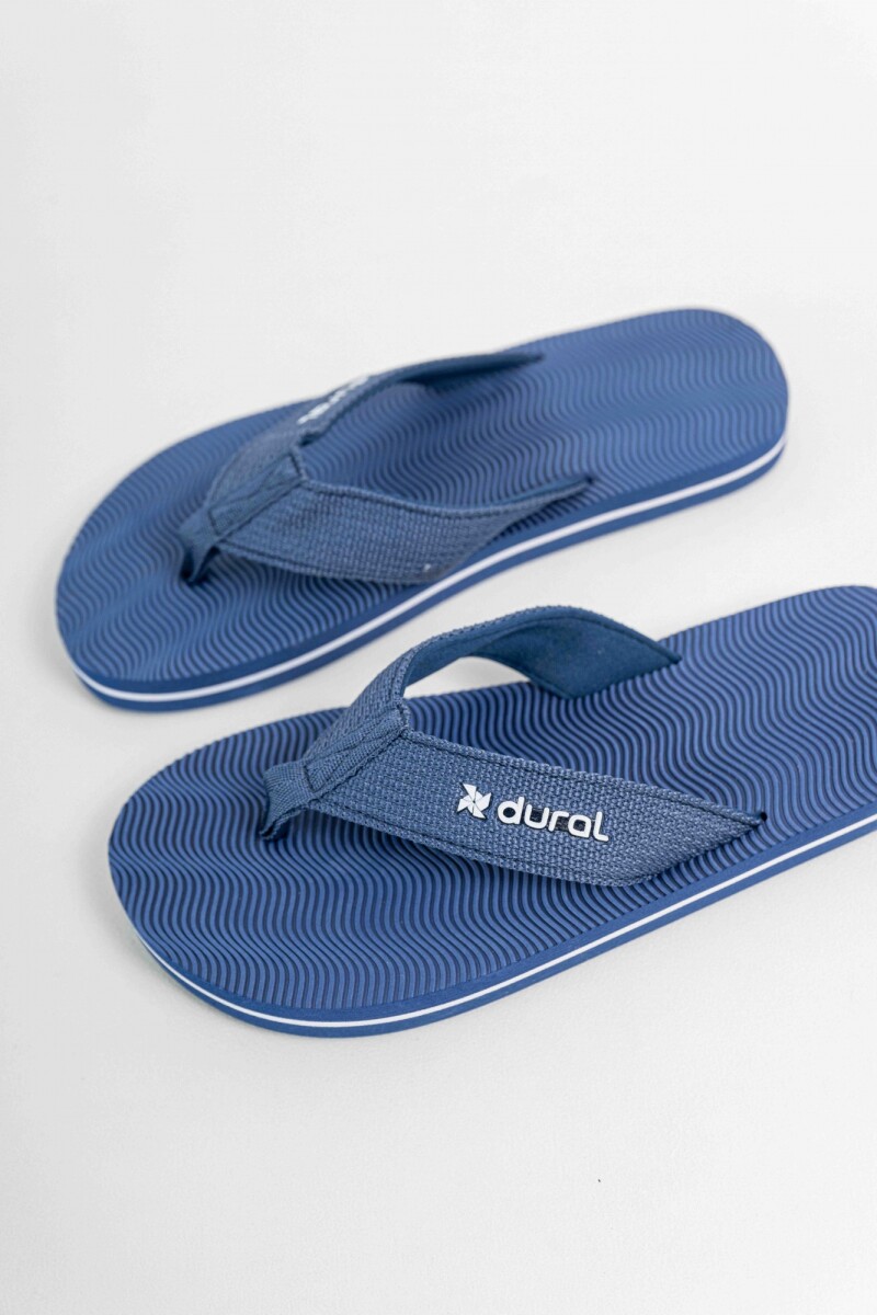 Sandalia Romanita de tela - azul 