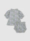 Conjunto De Camisa Y Pantalon A Juego Con Capota Gris