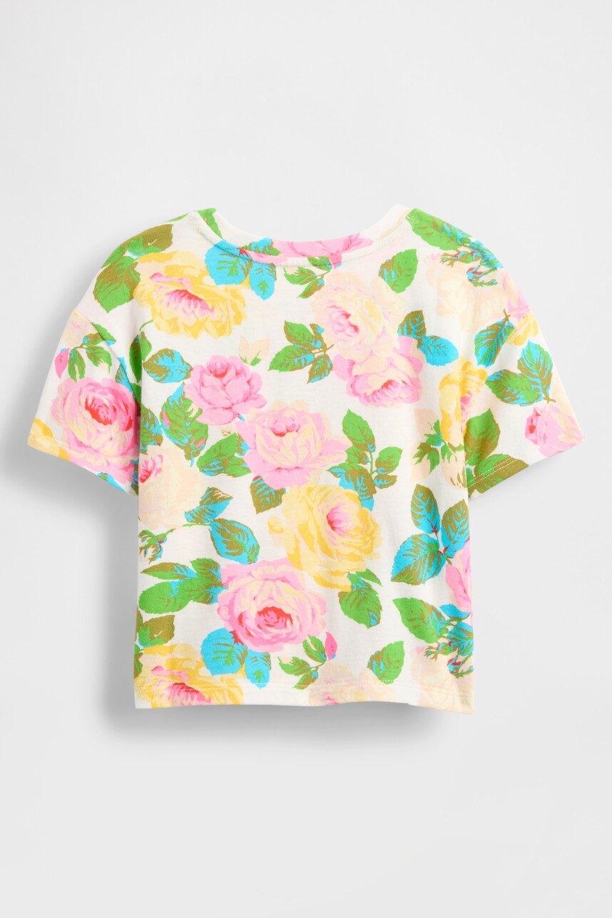 Remera Gràfico Manga Corta Toddler Niña Summer Floral