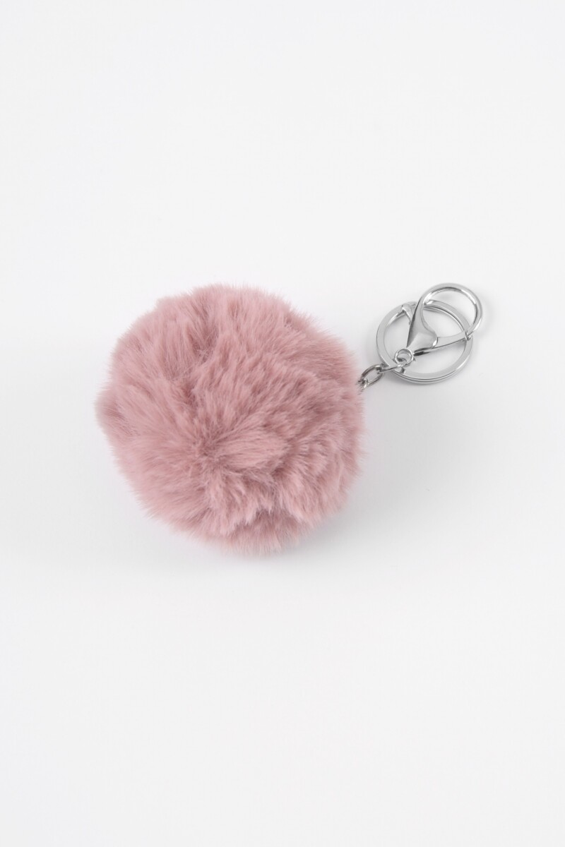 Llavero con pom-pom ROSA