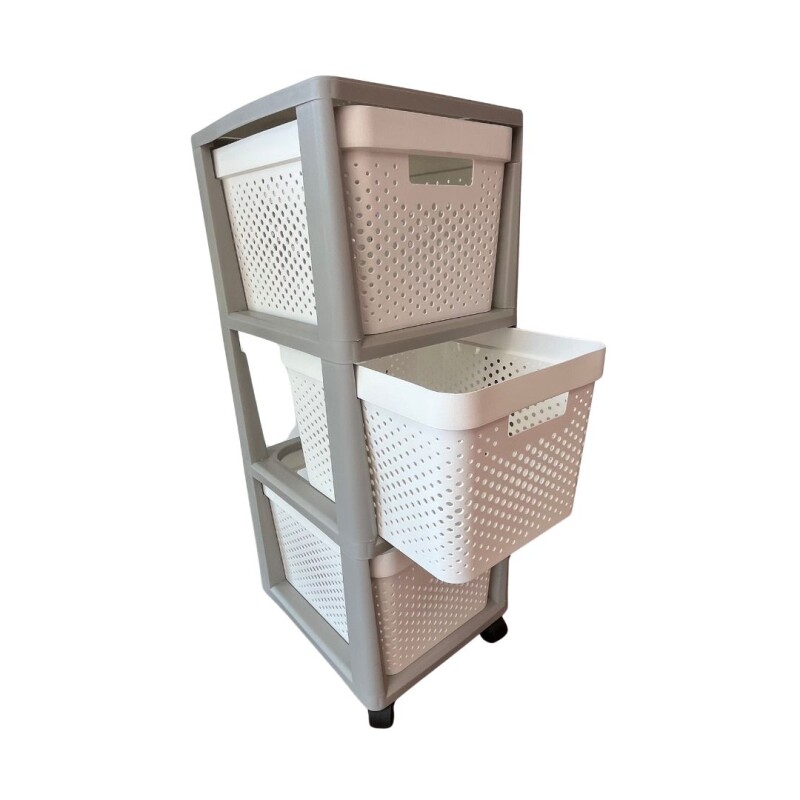 Cajonera Plástico Estantería 3 Cajones Almacenamiento Con Ruedas Cajonera Plástico Estantería 3 Cajones Almacenamiento Con Ruedas
