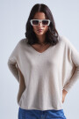 PONCHO LARGE COL V Beige