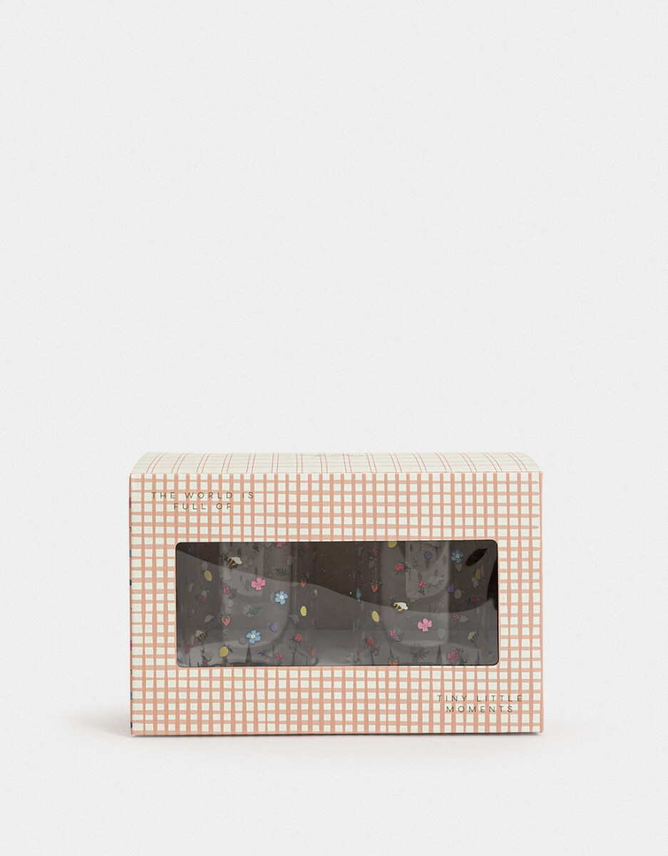 Set De 2 Vasos De Vidrio Con Sorbete 