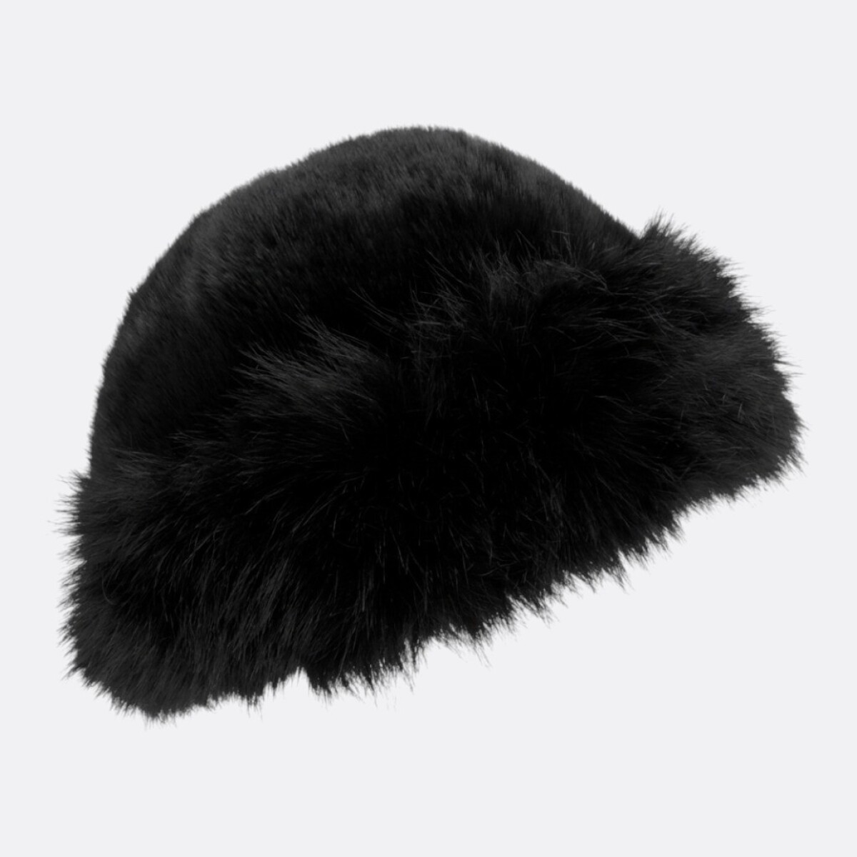 Gorro de Piel Sintética Estilo Cosaco Infantil - Negro 