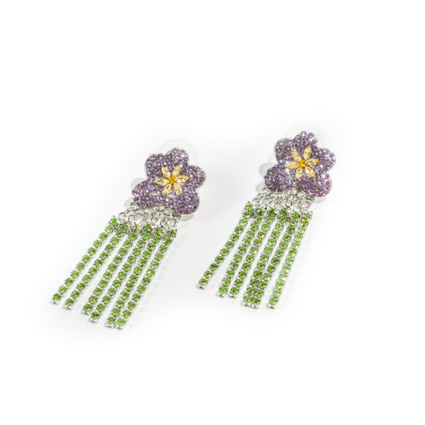 Caravanas Flor Violeta Caravanas Flor Violeta