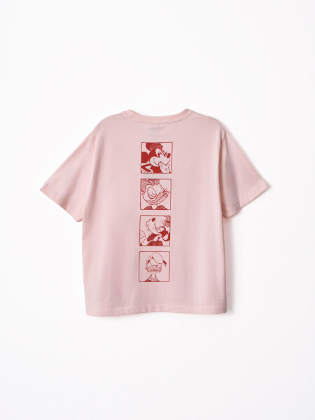 REMERA MICKEY AND FRIENDS ROSA CLARO