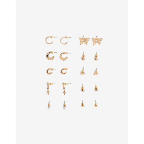 Aros Set Metal Dorado