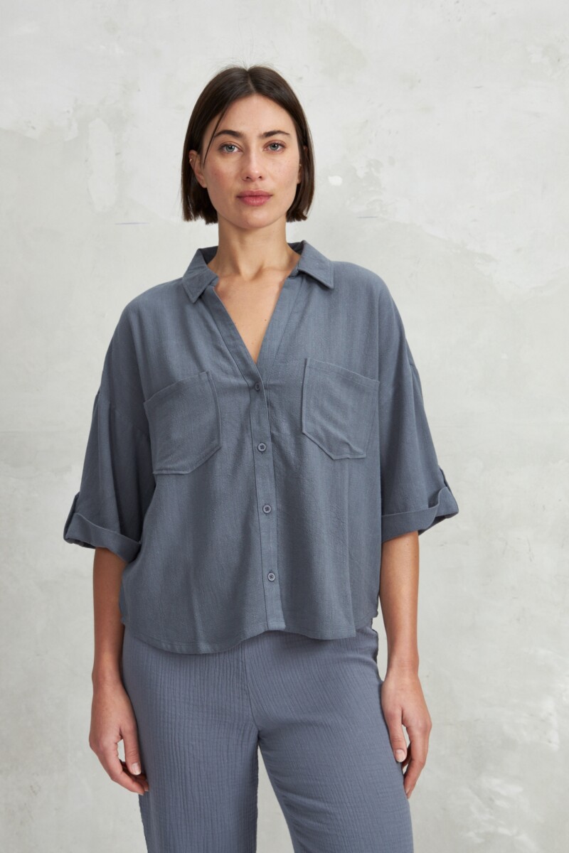 CAMISA BUENOS AIRES - AZUL 