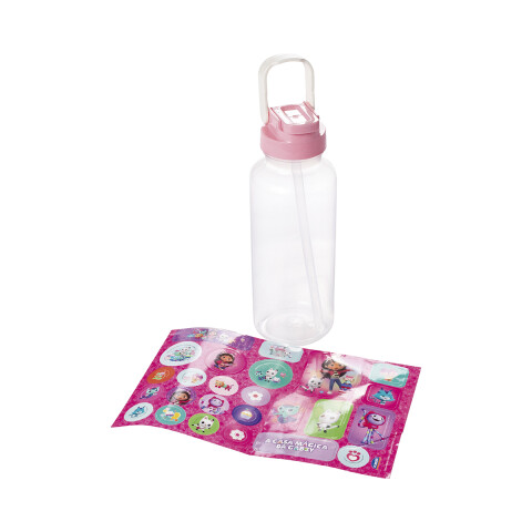 Botella Plática Fun La Casa de Gabby 600 ml con Adhesivos U