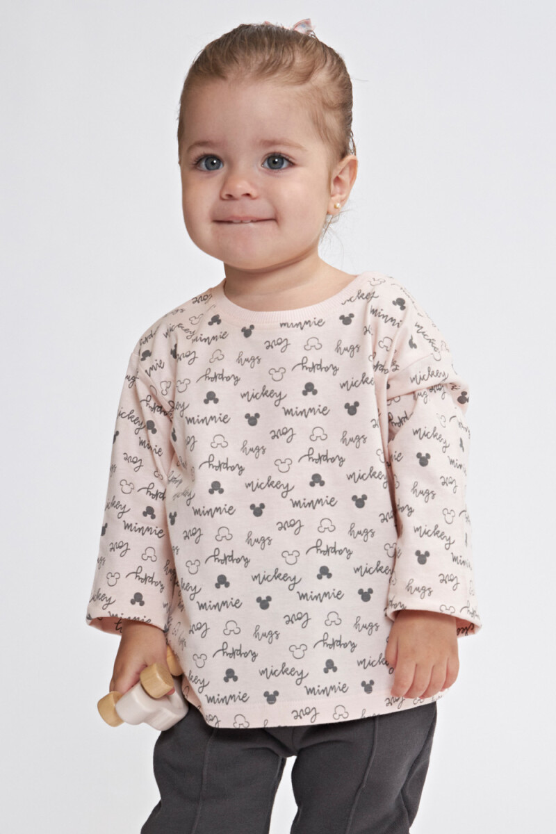 Camiseta ml rayas - Rosa 
