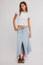 FALDA MAXI AQUARIUS Celeste