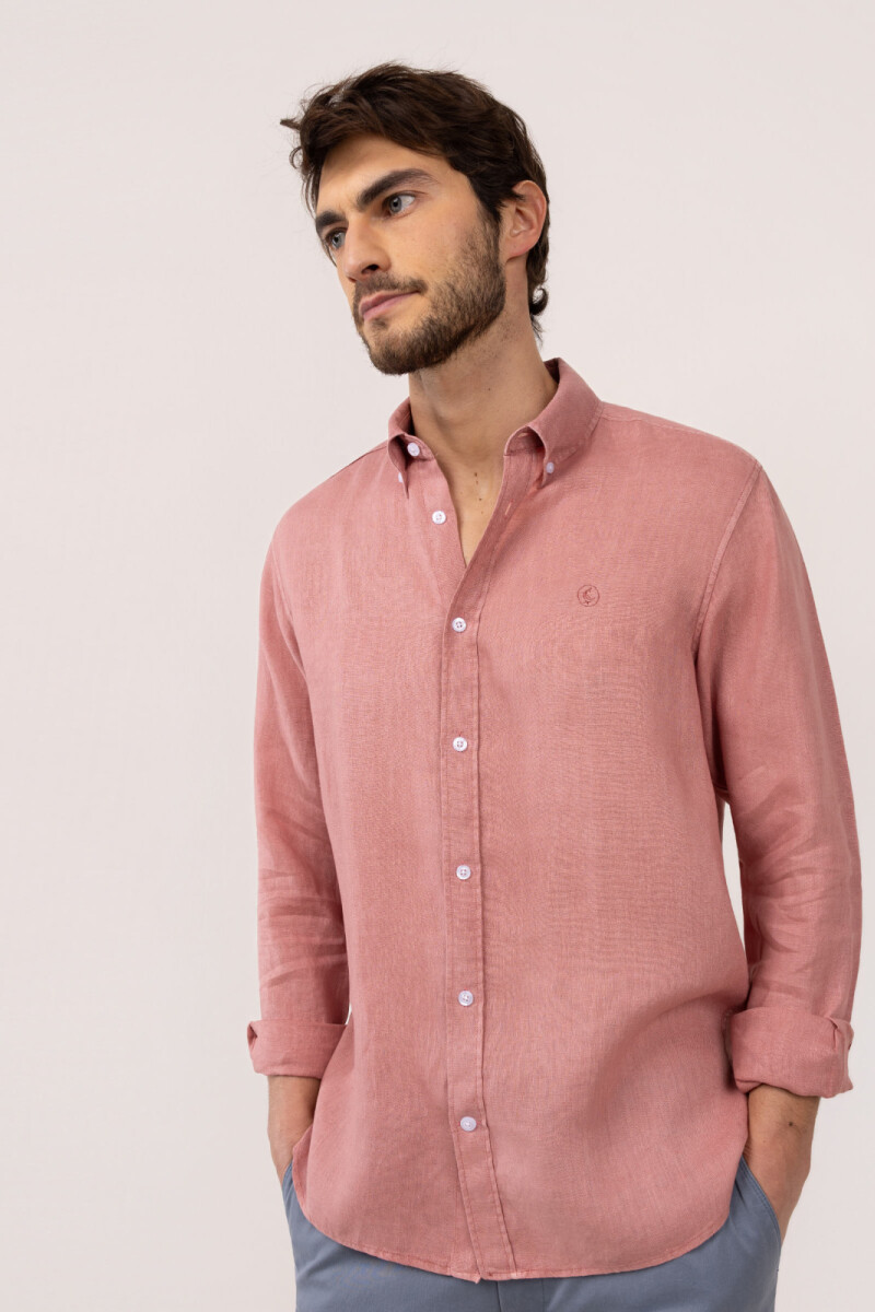 Camisa Lino Rojo