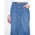 V-DENIM BUTTON DOWN MIDI SKIRT MEDIUM INDIGO 15