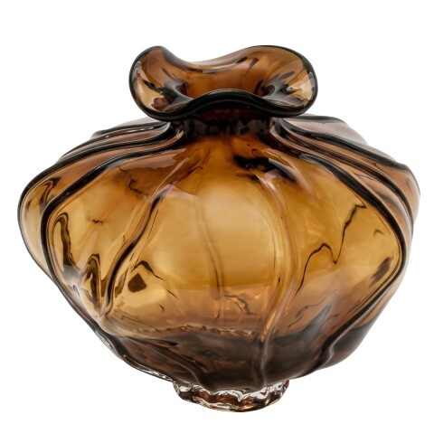 BASE DE VIDRIO CARAMELO 26X31CM Unica