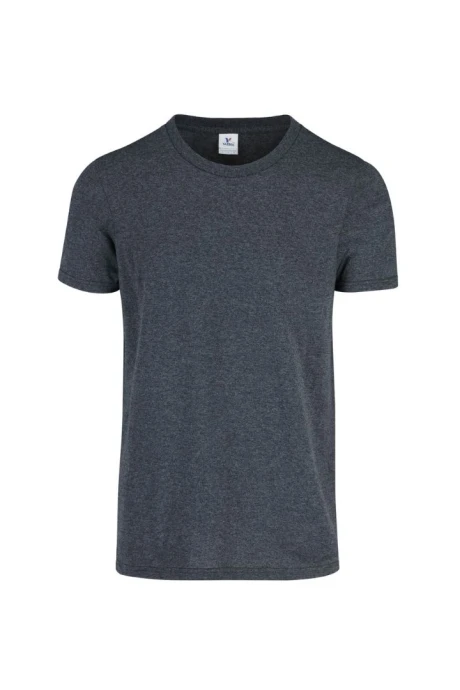 Camiseta a la base jaspe Negro jaspe