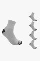 Pack x5 Medias afelpadas caña corta para caballero GRIS MELANGE