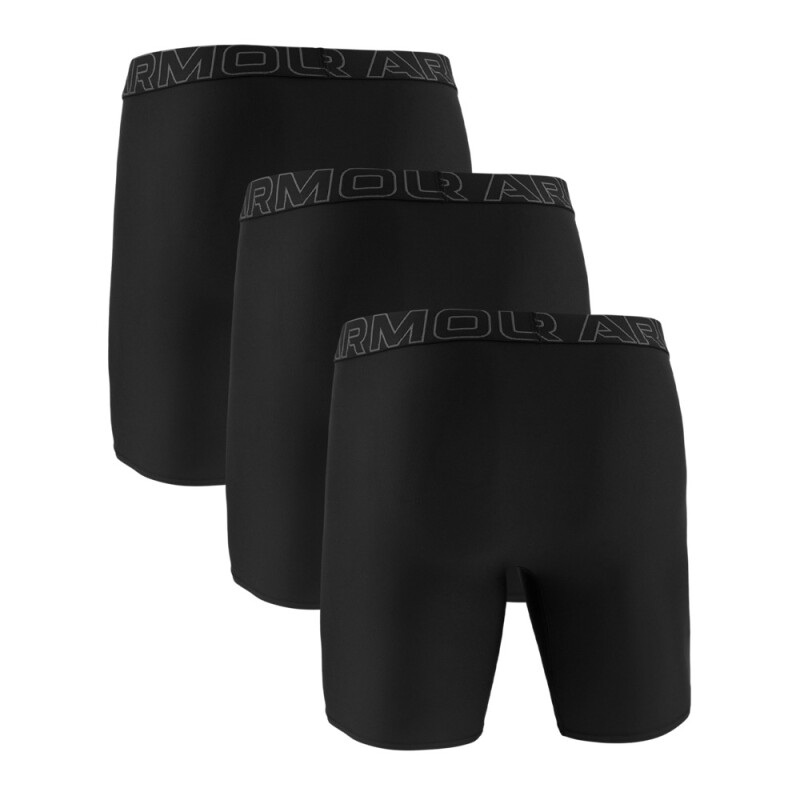 UA PERFORMANCE TECH-SOLID 9 IN 3PK-GRY BLK-001