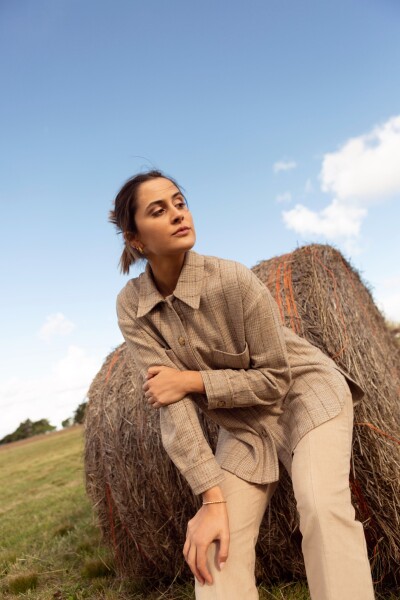 CAMPERA ARRAYAN Cuadro Beige